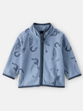 NWT OshKosh B'gosh baby Boy Penguin Microfleece Zip-Up Jacket